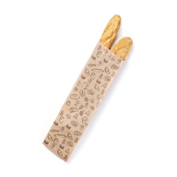 Bolsa Kraft Panadería 12+5x60 Standar