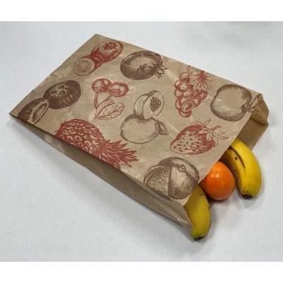 Bolsa Kraft 20+6x32 cm. Fruta
