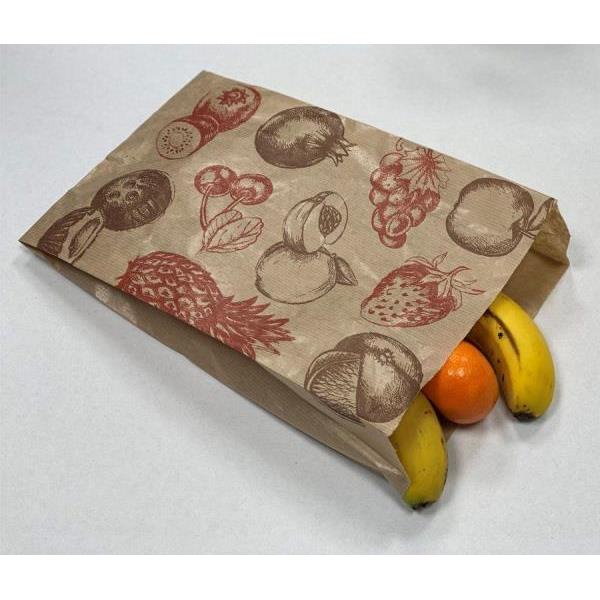 Bolsa Kraft 20+6x32 cm. Fruta