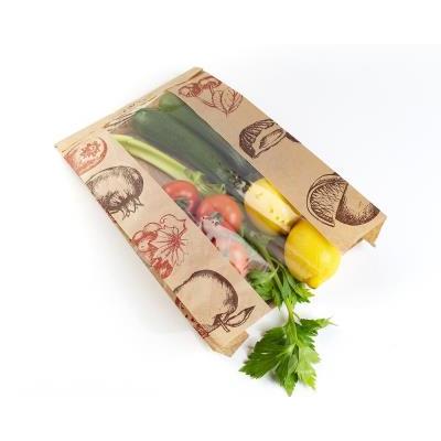 Bolsa Kraft 22+8,5x32 cm. Fruta
