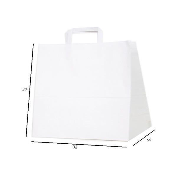 Asa Plana Blanca "M1.R" 32+18x32 cm.