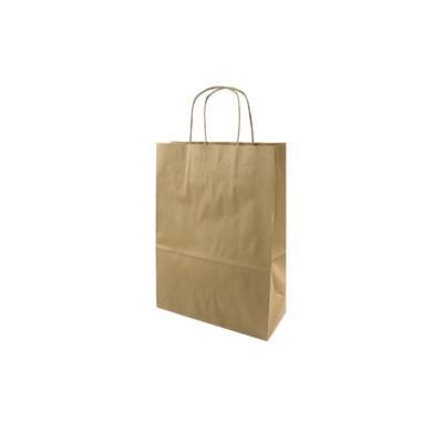 Asa Rizada Kraft "S" 24+11x34 cm. 80 gr.